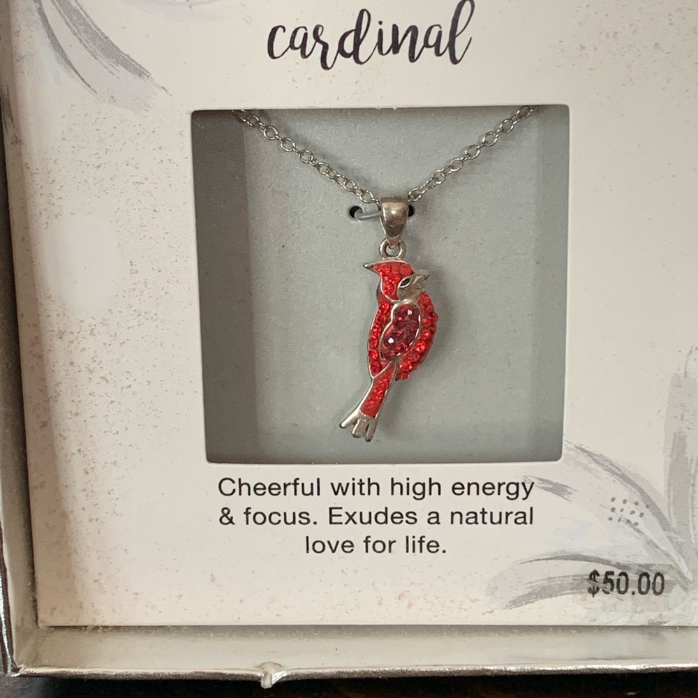 Silver Cardinal Necklace